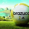 Trái bóng tròn trong World Cup 2014 có tên là Brazuca. (Ảnh: Adidas)