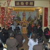 Lễ cầu an đầu năm tại chùa. (Ảnh: Thanh Hải/Vietnam+)