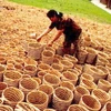 Làng nghề mây tre đan Phú Vinh. (Ảnh: Internet)