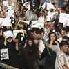 Những người biểu tình tại thủ đô Tehran ngày 27/12. (Ảnh: Reuters)