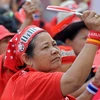 Những người "áo đỏ" biểu tình tại Bangkok. (Ảnh: AFP/TTXVN) 