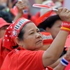 Phe "áo đỏ" biểu tình tại Bangkok. (Ảnh: AFP/TTXVN) 