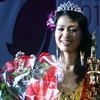 Hoa hậu Phùng Thị Mỹ đăng quang trong đêm chung kết. (Ảnh: Hồng Quân/TTXVN)