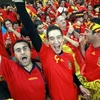 Cổ động viên của đội tuyển Tây Ban Nha. (Ảnh: AFP/TTXVN)