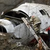 Hiện trường vụ tai nạn máy bay chở Tổng thống Ba Lan. (Ảnh: Reuters)