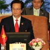 Thủ tướng Nguyễn Tấn Dũng chủ trì Hội nghị. (Ảnh: Trọng Đức/TTXVN)