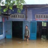 Mưa lớn gây ngập lụt tại tỉnh Ninh Thuận. (Ảnh: Đức Ánh/TTXVN)