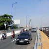 Thông xe nhánh bên trái hướng từ Đồng Nai về cầu Sài Gòn. (Ảnh: Hoàng Hải/TTXVN)