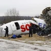 Một chiếc máy bay Tu-154 của Nga bị tai nạn sau khi chệch khỏi đường băng. (Nguồn: Reuters)