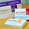 Thuốc trị đái tháo đường Actos và Competact lưu hành trên thị trường Pháp. (Nguồn: Internet)