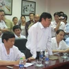 Ông Nguyễn Viết Tiến – Giám đốc Bệnh viện phụ sản Trung ương phát biểu. (Ảnh: PV/Vietnam+)