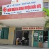 Bệnh viện đa khoa huyện Hoài Đức. (Ảnh: PV/Vietnam+)