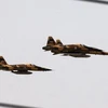 Máy bay Iran biểu diễn trong một buổi lễ kỷ niệm. (Ảnh: Reuters)