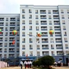 Tòa nhà chung cư 9T1 dành cho người có thu nhập thấp tại thị trấn Xuân Mai (Hà Nội). (Ảnh: Tuấn Anh/TTXVN) 