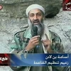 Osama Bin Laden trên một kênh truyền hình. (Ảnh: AP)