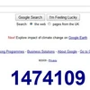 Dãy số đếm ngược bí hiểm trên trang của Google