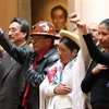 Các bộ trưởng mới của Bolivia tuyên thệ nhậm chức. (Ảnh: AP)
