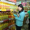 Hệ thống siêu thị Thành phố Hồ Chí Minh Co.opMart đảm bảo hàng hóa phục vụ Tết Nguyên đán. (Ảnh: Kim Phương/TTXVN)