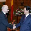 Thủ tướng Nguyễn Tấn Dũng tiếp đại sứ Cộng hòa Ba Lan, ngài Roman Iwaszkiewicz nhân dịp đại sứ nhận nhiệm kỳ công tác mới tại Việt Nam. (Ảnh: Thống Nhất/TTXVN)