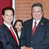 Thủ tướng Nguyễn Tấn Dũng tiếp Tổng thống Indonesia Susilo Bambang Yudhoyono. (Ảnh: Nhan Sáng/TTXVN) 