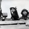 Nguyễn Trung Kiên, chiến sĩ biệt động Sài Gòn dẫn đường cho xe tăng quân giải phóng trên đường Trương Minh Giảng tiến đánh sân bay Tân Sơn Nhất. (Ảnh: Hoàng Thiểm/TTXVN) 