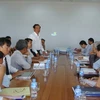 Chủ tịch Ủy ban Nhân dân tỉnh Nguyễn Văn Nên phát biểu tại buổi làm việc. (Nguồn: Baotayninh.vn)