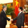 Thủ tướng Nguyễn Tấn Dũng tiếp ông Park Suk Hwan, Đại sứ đặc mệnh toàn quyền Đại Hàn Dân quốc tại Việt Nam đến chào xã giao. (Ảnh: Thái Bình/TTXVN)