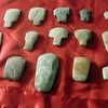 Bộ 18 di vật mới được phát hiện tại Lai Châu. (Ảnh: Nguyễn Công Hải/TTXVN)