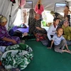 Người tị nạn trong căn lều gần biên giới Kyrgyzstan-Uzbekistan. (Nguồn: Getty Images)