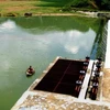 Công trình thủy lợi hồ chứa Đèo Trắng, xã Minh Thanh, huyện Sơn Dương, Tuyên Quang. (Ảnh: Trần Tuấn/TTXVN)