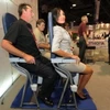 Loại ghế SkyRider được giới thiệu tại hội chợ thương mại hàng không tại California. (Nguồn: AFP/Vietnam+)