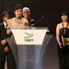 Nữ diễn viên Nhật Kim Anh trong lễ trao giải. (Ảnh: Mai Anh/Vietnam+)