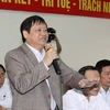 Đại biểu Quốc hội tỉnh Hải Dương, ông Vũ Văn Hiền phát biểu ý kiến. (Ảnh: Thái Bình/TTXVN)