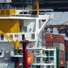 Tầu chở container tại cảng Tanjong Pagar (singapore). (Nguồn: AFP/TTXVN)
