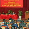 Đảng bộ Văn phòng Trung ương Đảng tổ chức Hội nghị tổng kết 4 năm thực hiện Cuộc vận động "Học tập và làm theo tấm gương đạo đức Hồ Chí Minh". (Ảnh: Thống Nhất/TTXVN)