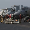 Máy bay chiến đấu của quân đội Mỹ và Hàn Quốc trong cuộc tập trận chung trên biển Hoàng Hải ngày 29/11/2010. (Nguồn: YONHAP/TTXVN)