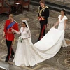 Cô dâu Kate trong bộ váy cưới. (Nguồn: Getty Images)
