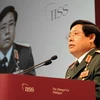 Bộ trưởng Quốc phòng Việt Nam phát biểu tại Đối thoại Shangri-la 10). (Nguồn: AFP/TTXVN)