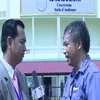Phỏng vấn người phát ngôn Tòa án xét xử tội ác Khmer Đỏ ECCC. (Ảnh: Chí Hùng-Trần Long/Vietnam+)