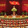 Lễ bế mạc Hội nghị lần thứ hai Ban Chấp hành Trung ương Đảng Cộng sản Việt Nam khóa XI. (Ảnh: Trí Dũng/TTXVN)