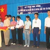 Lễ trao học bổng Xổ số kiến thiết An Giang năm 2009. (Nguồn: enews.agu.edu.vn)