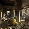 Cảnh tàn phá tại trang trại của ông Gaddafi ở Tripoli, ngày 28/8. (Nguồn: AFP/TTXVN)