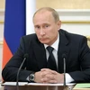 Thủ tướng Nga Vladimir Putin chủ trì cuộc họp chính phủ ở Mátxcơva ngày 27/9. (Nguồn: AFP/TTXVN)