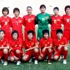 Đội tuyển nữ Việt Nam trước trận đấu. (Ảnh: Hoàng Chương/Vietnam+)