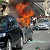 Biểu tình tại Roma, Italy trong phong trào "Chiếm lấy phố Wall". (Nguồn: AFP/TTXVN)