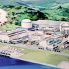 Mô hình một nhà máy điện hạt nhân ở Nhật Bản được giới thiệu tại một hội thảo của Việt Nam. (Ảnh: Trần Việt/TTXVN)