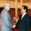 Thủ tướng Nguyễn Tấn Dũng tiếp đoàn các đại biểu Hoa Kỳ do ngài David Shear, Đại sứ đặc mệnh toàn quyền Hoa Kỳ tại Việt Nam làm trưởng đoàn. (Ảnh: Thống Nhất-TTXVN)