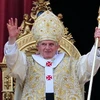 Giáo Hoàng Benedict XVI phát biểu trong ngày Lễ Phục sinh tại tòa thánh Vatican. (Nguồn: AFP/TTXVN)
