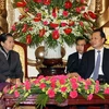 Phó Thủ tướng Vũ Văn Ninh tiếp Phó Thủ tướng Thường trực Campuchia. (Ảnh: Trọng Đức/TTXVN)
