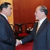 Chủ tịch Quốc hội Nguyễn Sinh Hùng tiếp ông Khổng Huyễn Hựu, Đại sứ Trung Quốc tại Việt Nam. (Ảnh: Nhan Sáng/TTXVN)